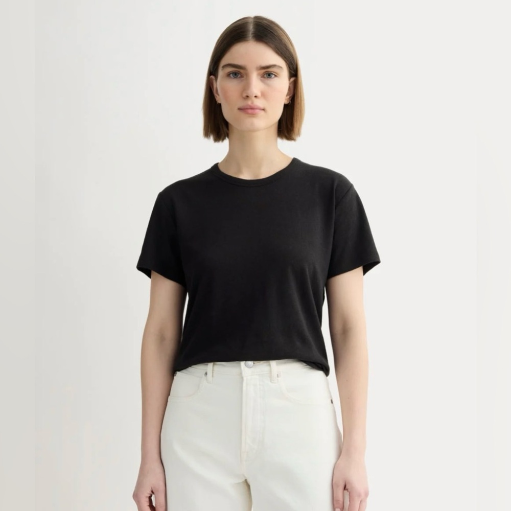Everlane Box Cut Tee in Cotton Linen